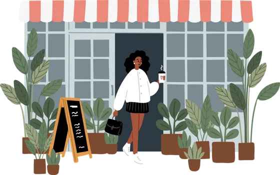 Illustration: Gastronomie mit HeyLarry